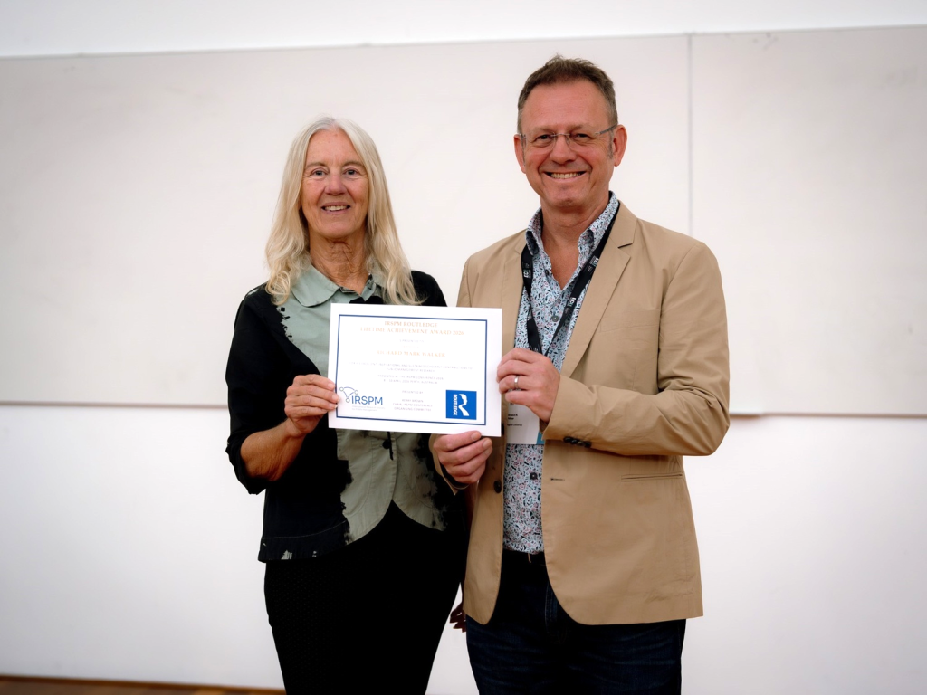 Prof Richard M. Walker of Lingnan University is the first Hong Kong scholar to receive the IRSPM Routledge Lifetime Achievement Award