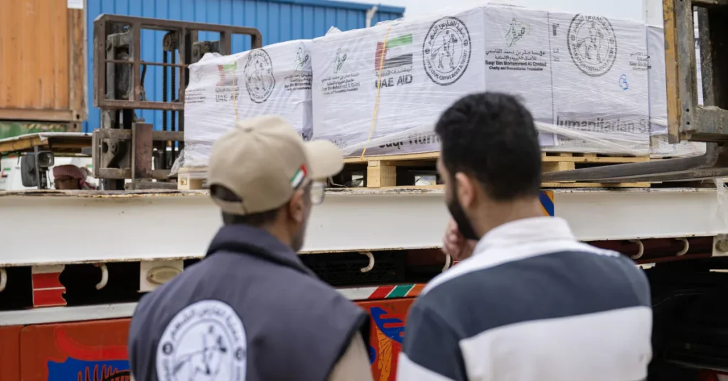 UAE sends medical aid convoy to Gaza under Operation Chivalrous Knight 3