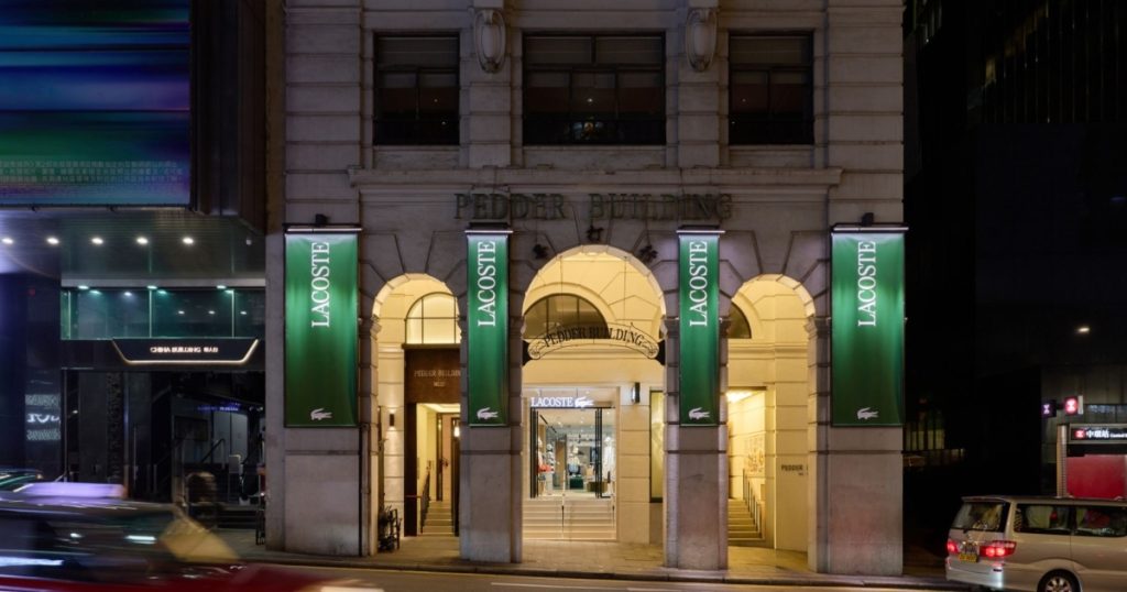 Lacoste expands Hong Kong presence with new Pedder Building flagship