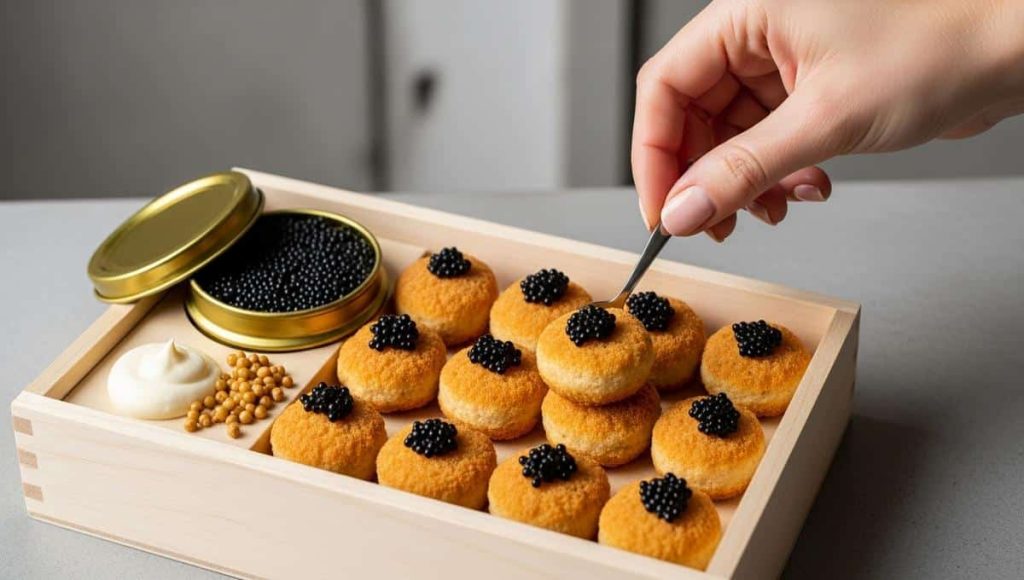 This Dubai fast-food restaurant serves caviar nuggets and has just opened in the Golden Triangle.