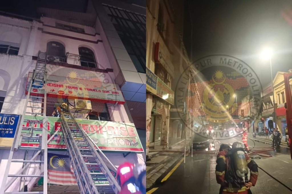 Foreign man killed, 11 rescued in shophouse fire in KL