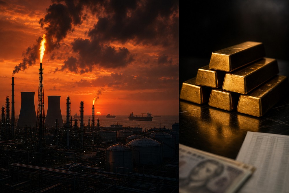 Oil Surges, Gold Slips; India Readies Emergency FX Plan