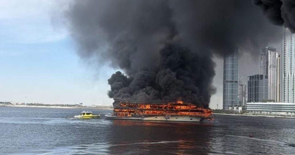 Dubai Creek boat fire unrelated to drone interception