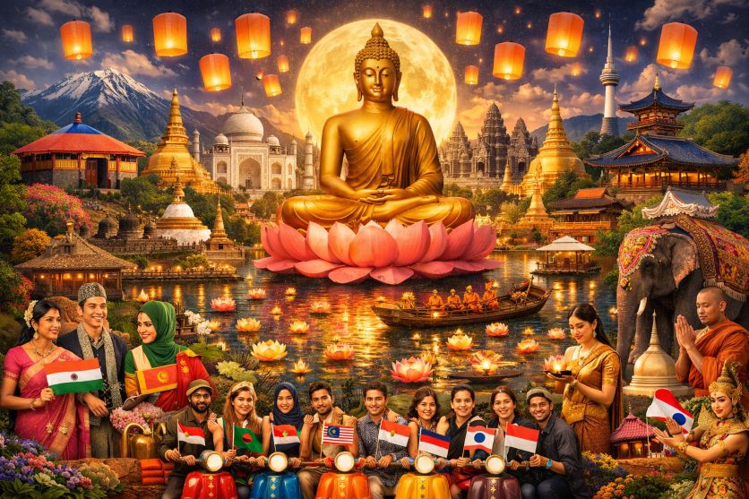 Thailand Joins Vietnam, Cambodia, Laos, Myanmar, Malaysia, Singapore, Indonesia, Sri Lanka, India, Nepal, Bangladesh, Mongolia, and South Korea to Drive Unprecedented Cross-Border Traffic with New Vesak Day Holiday Travel Policies