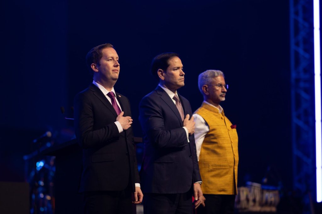 New Delhi Turned Red, White, And Blue For An Unforgettable Celebration