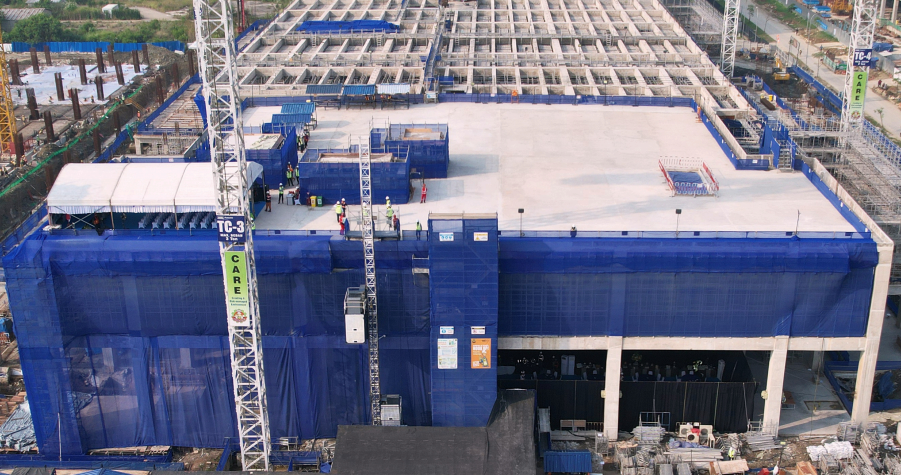 Digital Edge tops out first data center at new campus outside Jakarta, Indonesia
