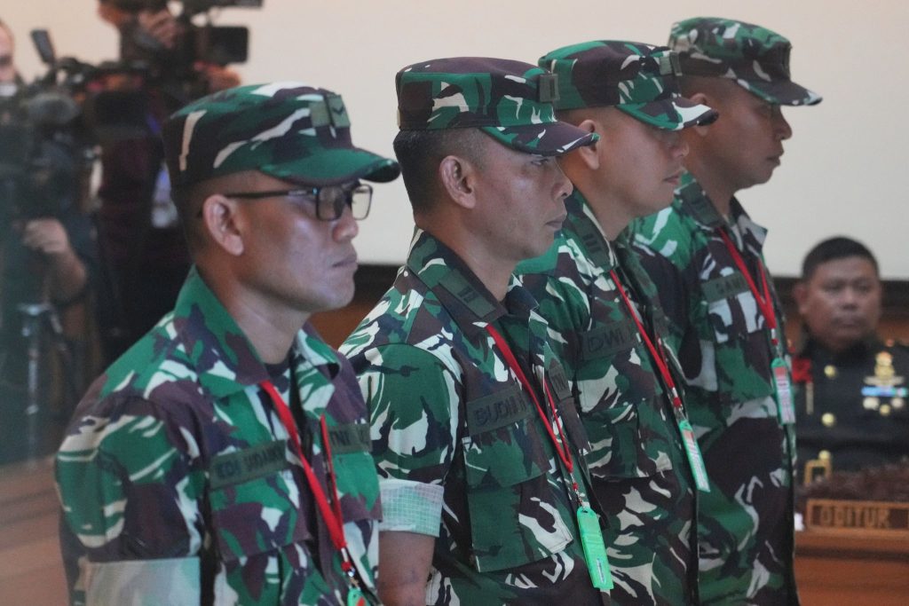 Indonesian court finds 4 military members guilty of acid attack on activist, sends them to prison