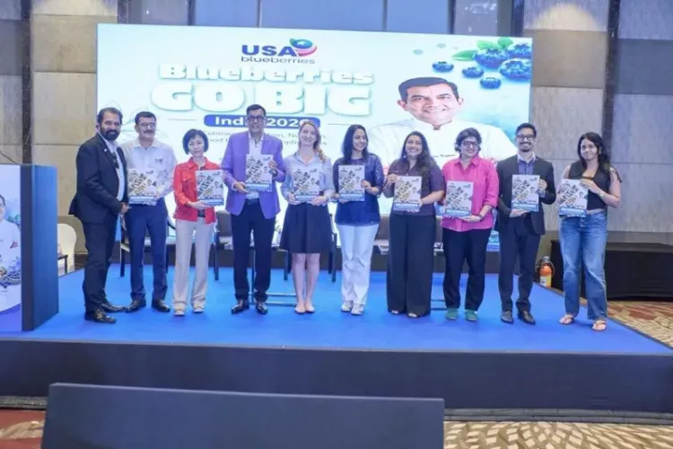USA Blueberries and Chef Sanjeev Kapoor unveil new recipe book at Mumbai industry event