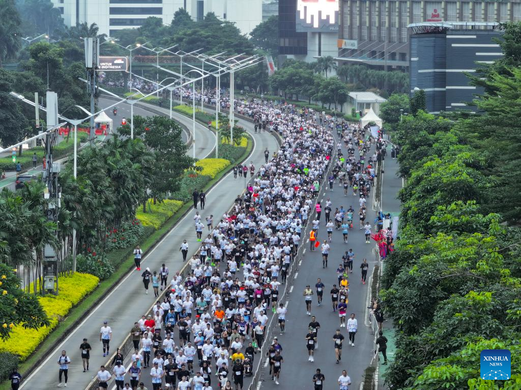 In pics: Jakarta International Marathon 2026-Xinhua
