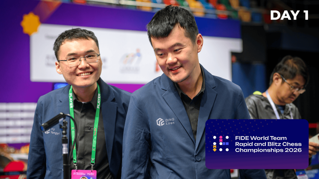 FIDE World Team Rapid Day 1: Ding, Rapport’s Teams Lead; Favorites Suffer