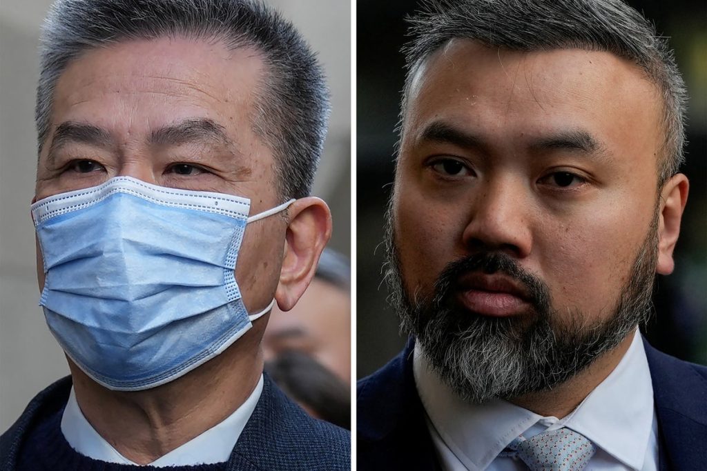 Two men jailed in UK for spying for China