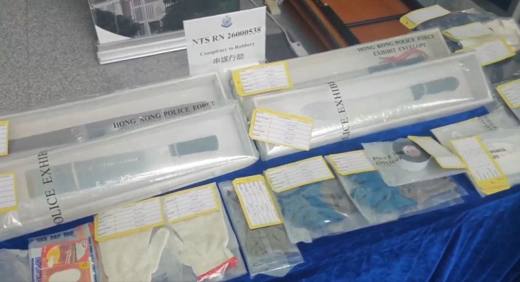 Hong Kong police arrest seven over HK$7mil gold heist at airport car park