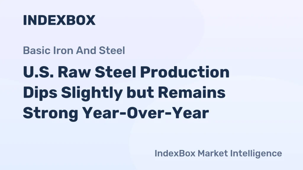 U.S. Raw Steel Production: Weekly Decline but 3.3% Rise from 2025 Levels – News and Statistics