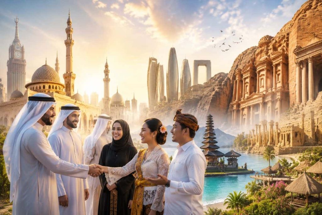 Indonesia Joins Saudi Arabia, United Arab Emirates, Qatar, Bahrain, Oman, Kuwait, Egypt, Jordan and Türkiye in Advancing Cross-Border Tourism Growth Through Religious Travel Expansion, Middle East Visitor Engagement, Lombok Hospitality Development and Strategic Bilateral Tourism Cooperation