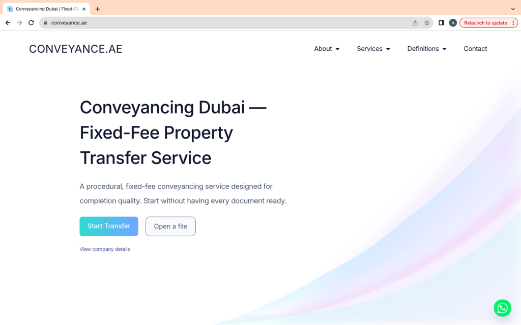 conveyance.ae Unveils Revolutionary Digital Property Transfer Platform