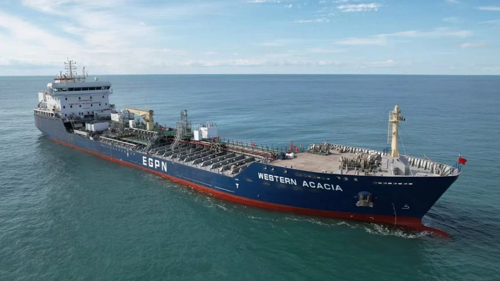 Western Acacia – MR tanker to support regional chemical trade