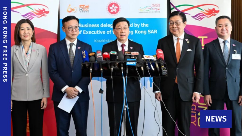 HK leader hails stronger ties with Central Asia, inc. direct flights to Kazakhstan