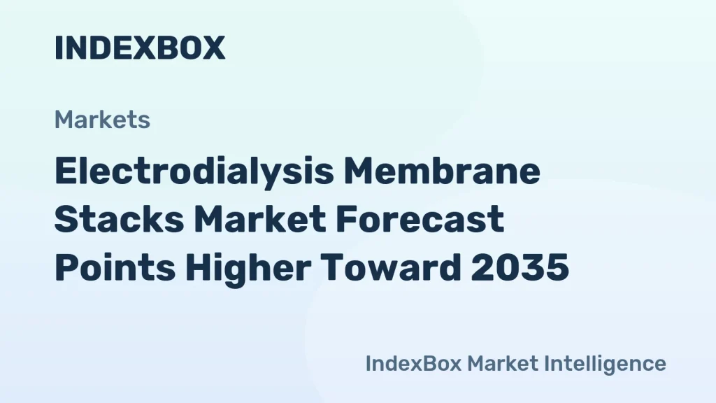 Electrodialysis Membrane Stacks Market Growth Outlook to 2035: Desalination and Food Processing Drive Expansion – News and Statistics