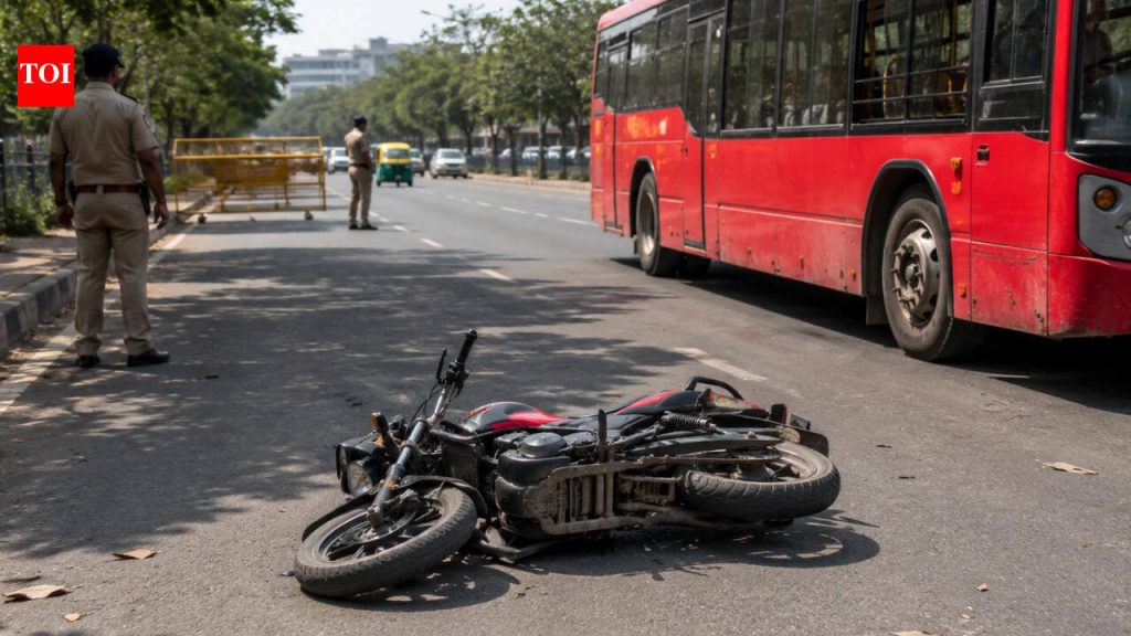 38-year-old biker killed in collision with DTC bus in east Delhi; driver arrested | Delhi News