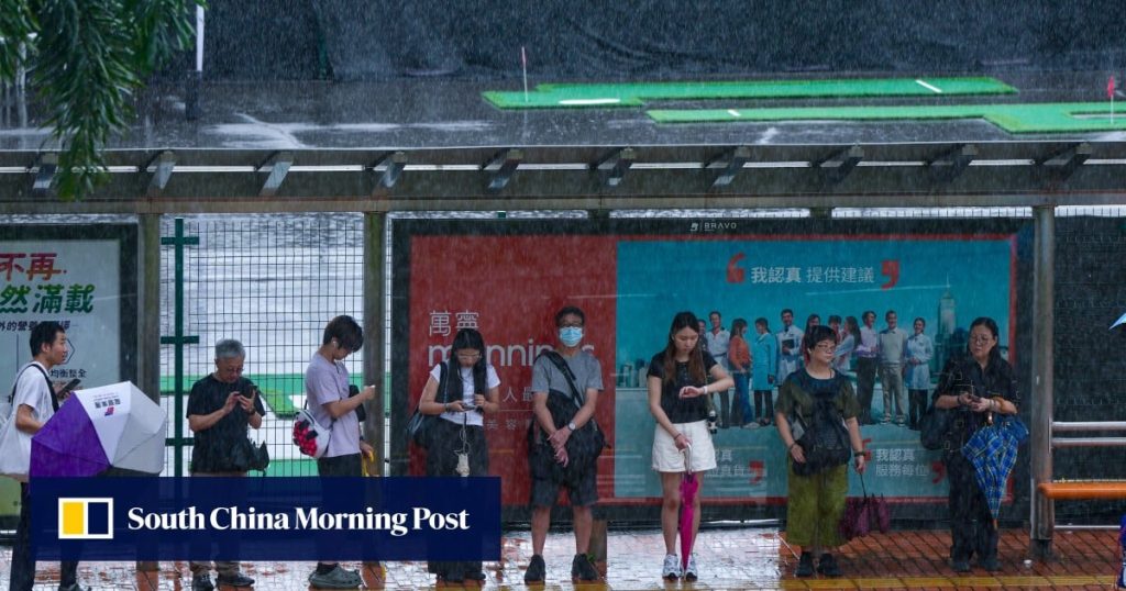Hong Kong suspends classes as red rainstorm warning issued