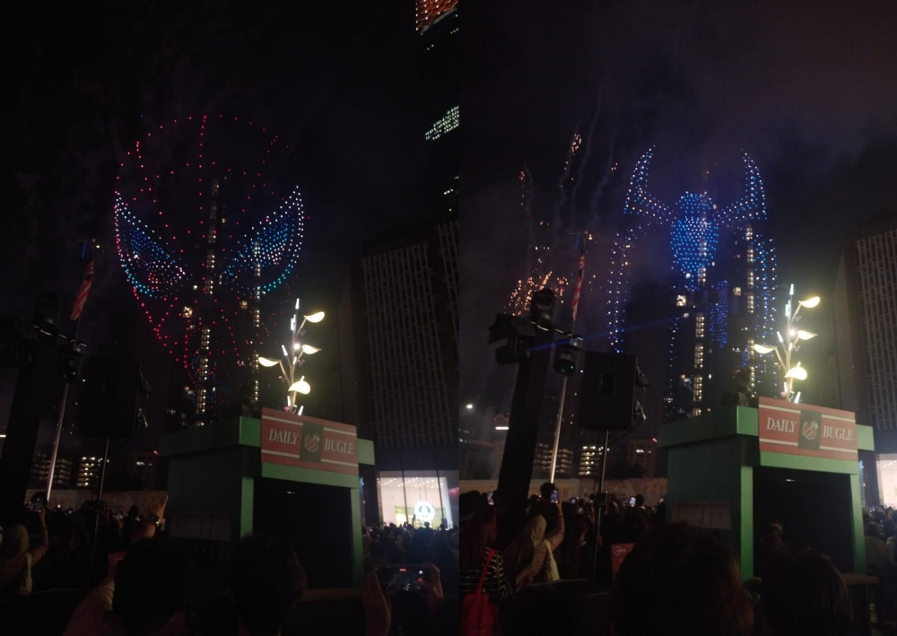 Spider-Man takes over KL: 600-drone ‘Brand New Day’ light show transforms TRX into New York’s 42nd Street