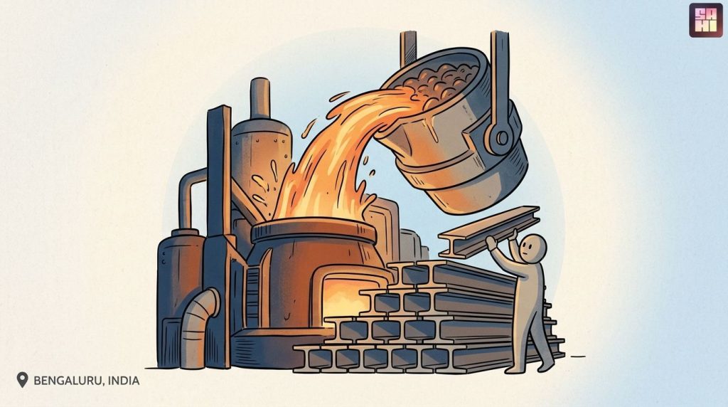 Vedanta Iron & Steel Hits Record 238 kt Pig Iron Output as Q1 Steel Production Rises 4%