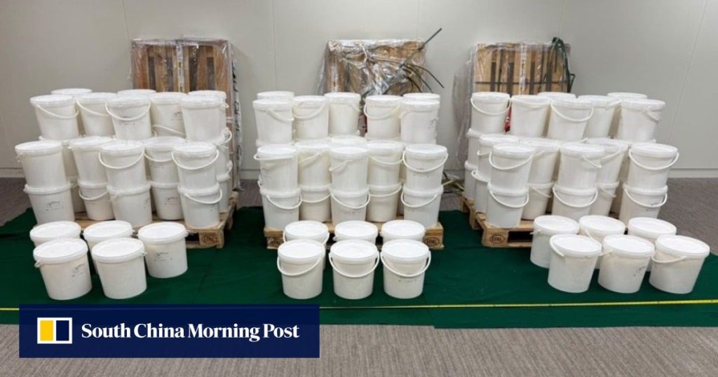 3 arrested after 131kg of ketamine disguised as sugar cubes found in air cargo