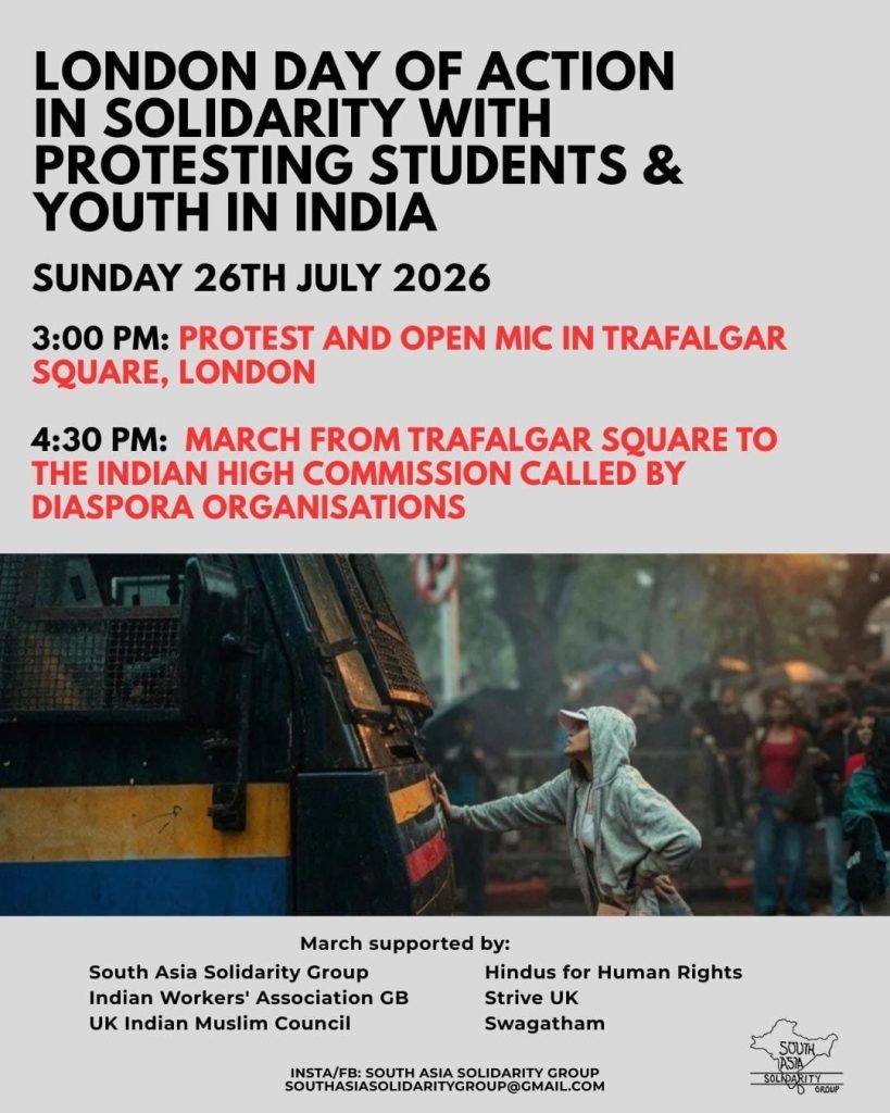 London Day of Action in Solidarity with India’s Students and Youth — Hindus for Human Rights
