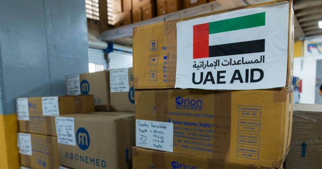 UAE sends 70 tonnes of building material and medical supplies to Venezuela following earthquakes