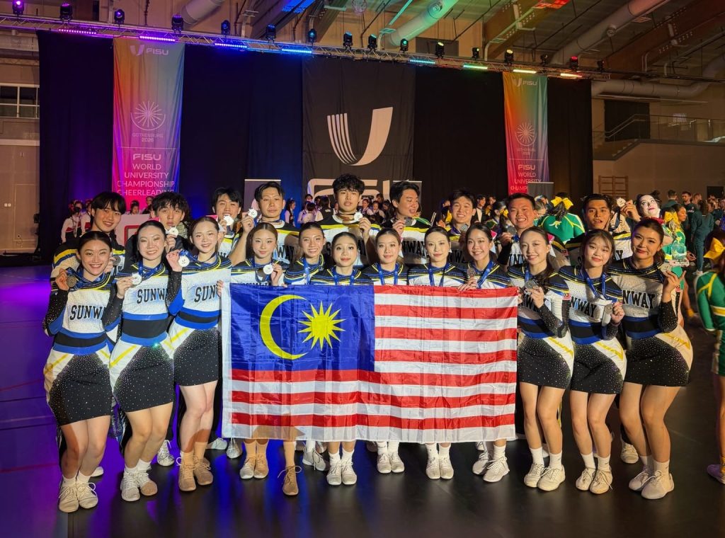 Malaysian university wins first ever medal at world cheerleading championship in Sweden