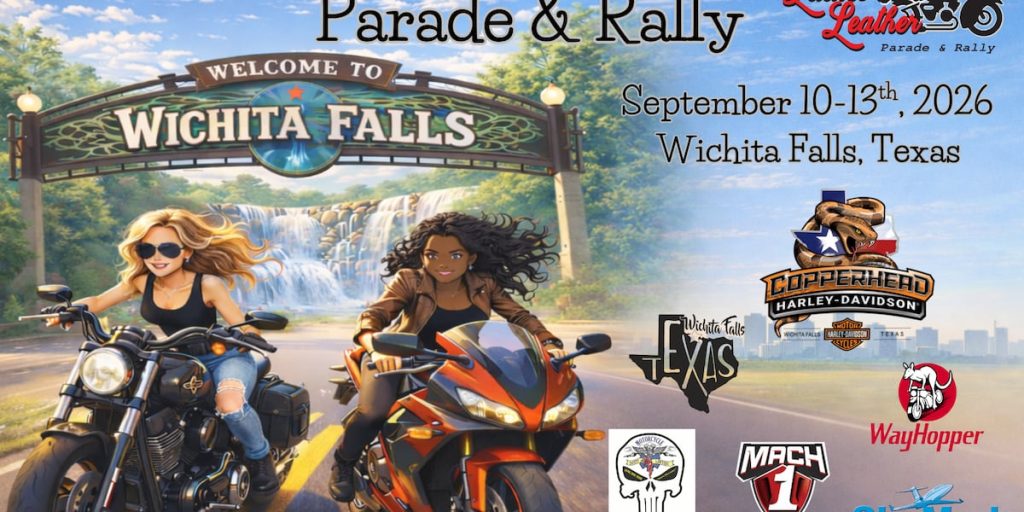 Ladies in Leather Motorcycle Parade rallies for show-stopping stunts in Wichita Falls