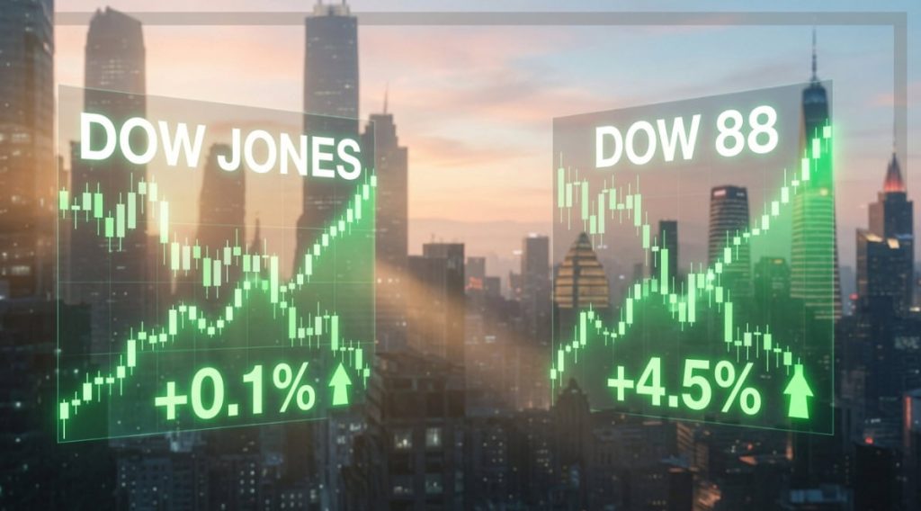Two Dows, One Uneven Rebound: China’s Dow 88 Regained 4.5% as America’s Dow Jones Added 0.1%