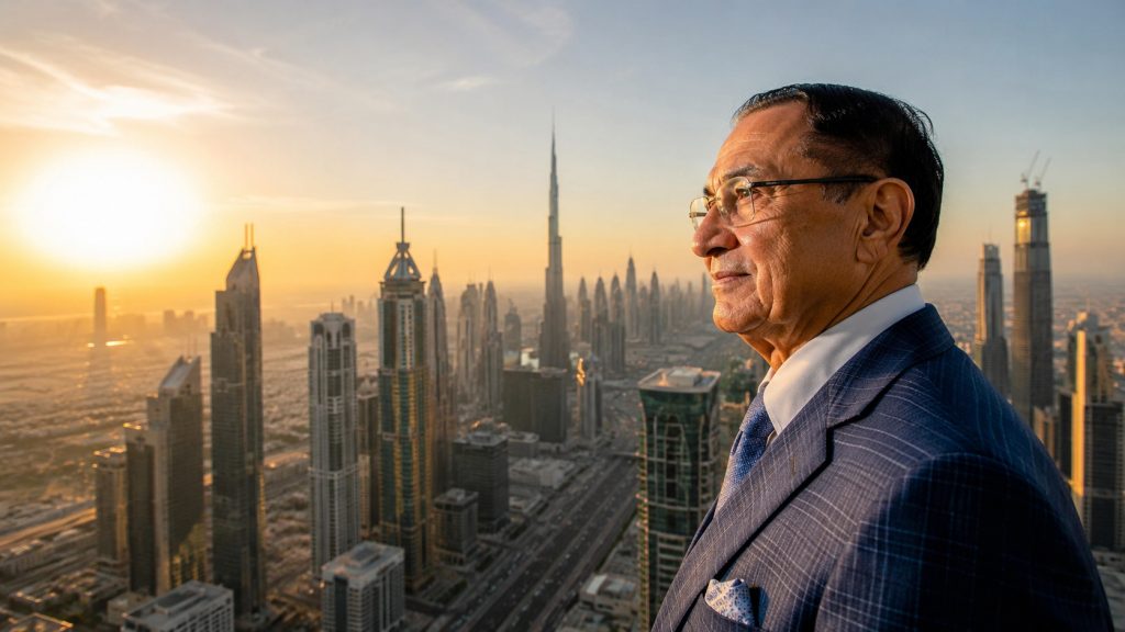 Before the luxury towers in Dubai, he sold food to the military and large companies, until he turned catering contracts into a gateway to the real estate market.