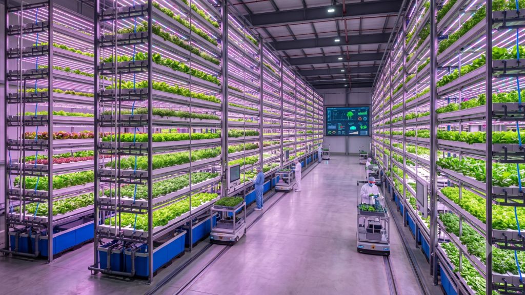 Dubai created a giant vertical farm in the desert with 330,000 square feet, three cultivation floors, and production above 1 million kg per year without relying on the traditional farming model.