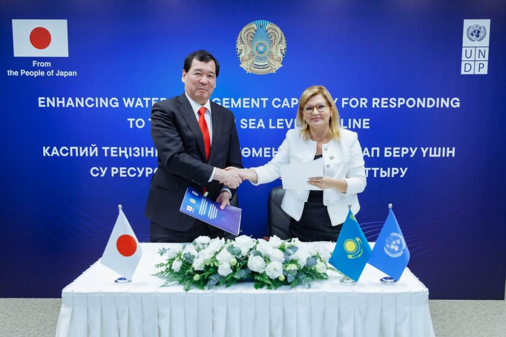 Japan pledges $3 mil. to help Kazakhstan address Caspian Sea water decline
