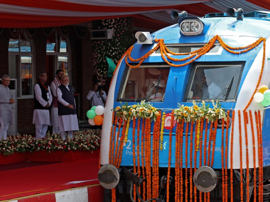 India debuts hydrogen-powered train as part of sustainability drive | Energy News