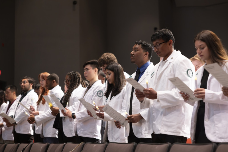 Binghamton University’s Doctor of Pharmacy Class of 2030 receive white coats