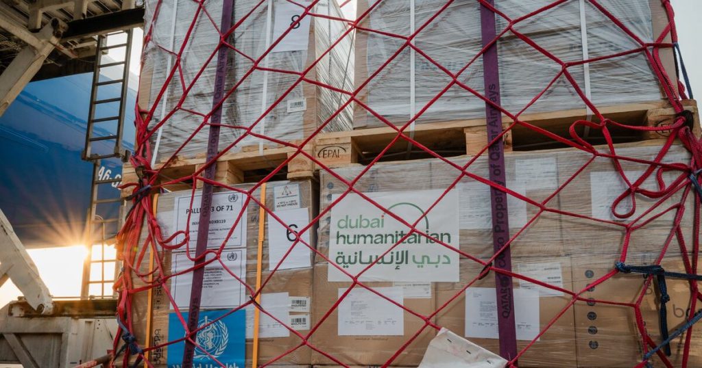 Dubai launches new air bridge to deliver aid to Gaza