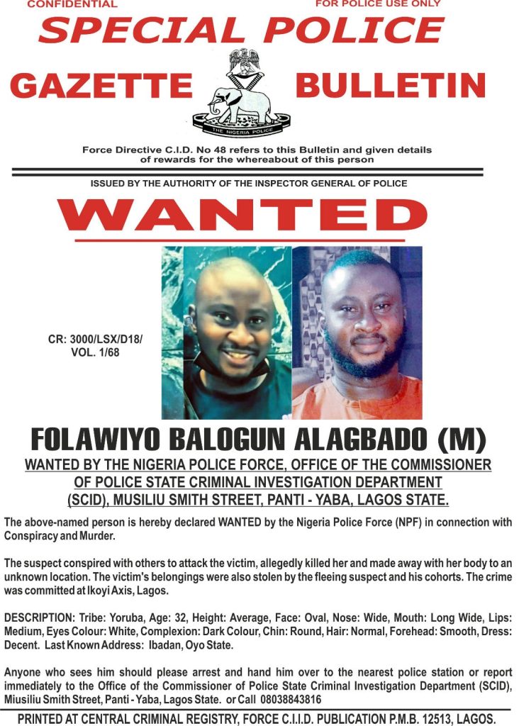Nigerian Police Declare Two Suspects Wanted As Woman From Dubai Goes Missing In Lagos