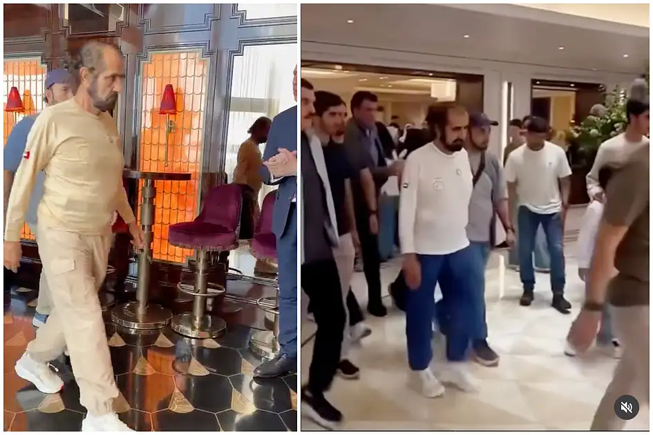 Watch: Sheikh Mohammed spotted at his favourite London restaurant