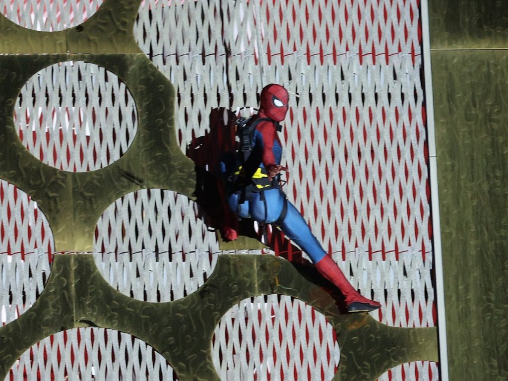 Watch: Spider-Man climbs Dubai Frame in stunning live stunt