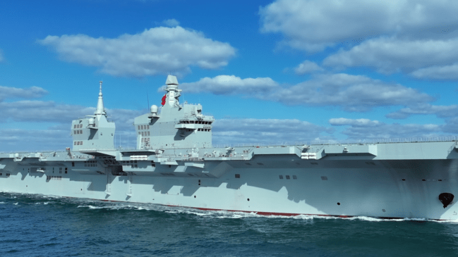 China’s 40,000-ton warship showcases battle power in live-fire tests